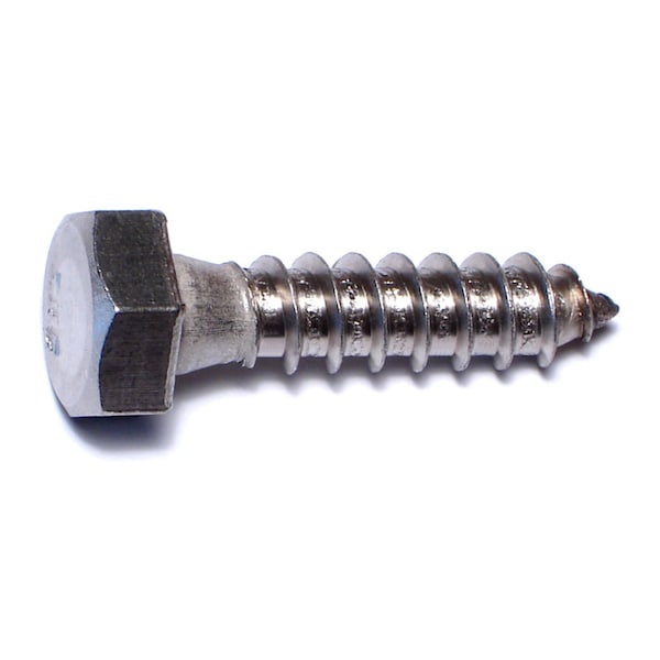 Midwest Fastener Lag Screw, 5/16 in, 1-1/4 in, Stainless Steel, Hex Hex Drive, 8 PK 65062 - main